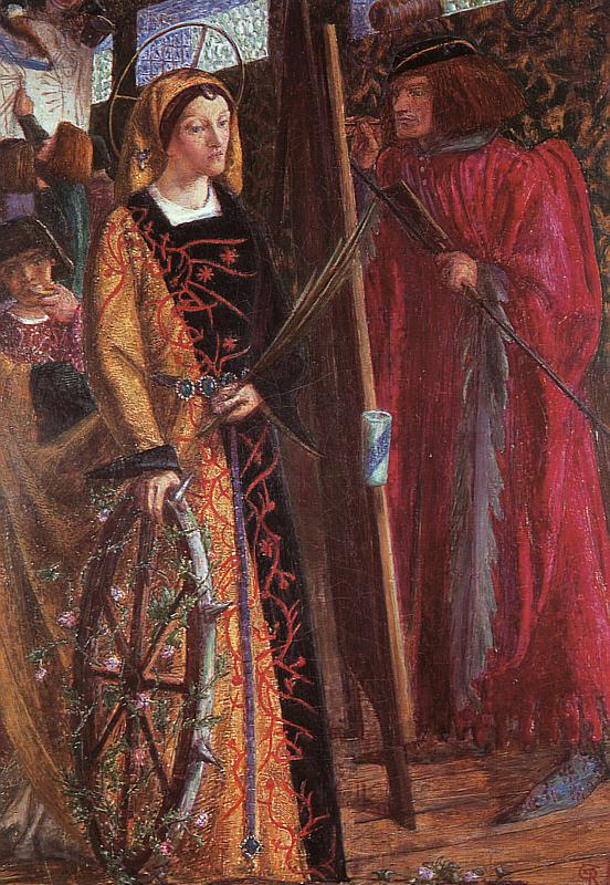 Dante Gabriel Rossetti Saint Catherine France oil painting art